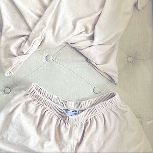 NWOT 2 piece Nude Top & Shorts Set